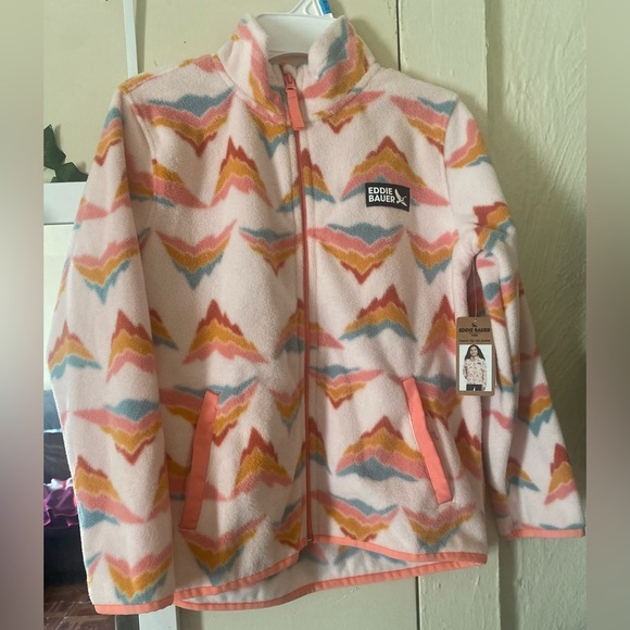 Eddie Bauer fleece zip up jacket - Picture 1 of 7